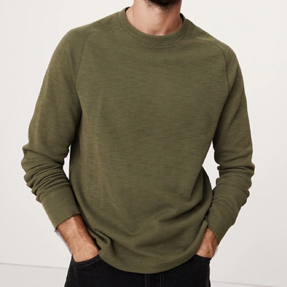 Banana Republic SLUB DOUBLE-KNIT CREW-NECK Shirt Men Size XXL EUC